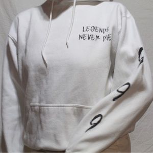 Legends Never Die Hoodie (999 print on sleeve, Juice Wrld print on back)